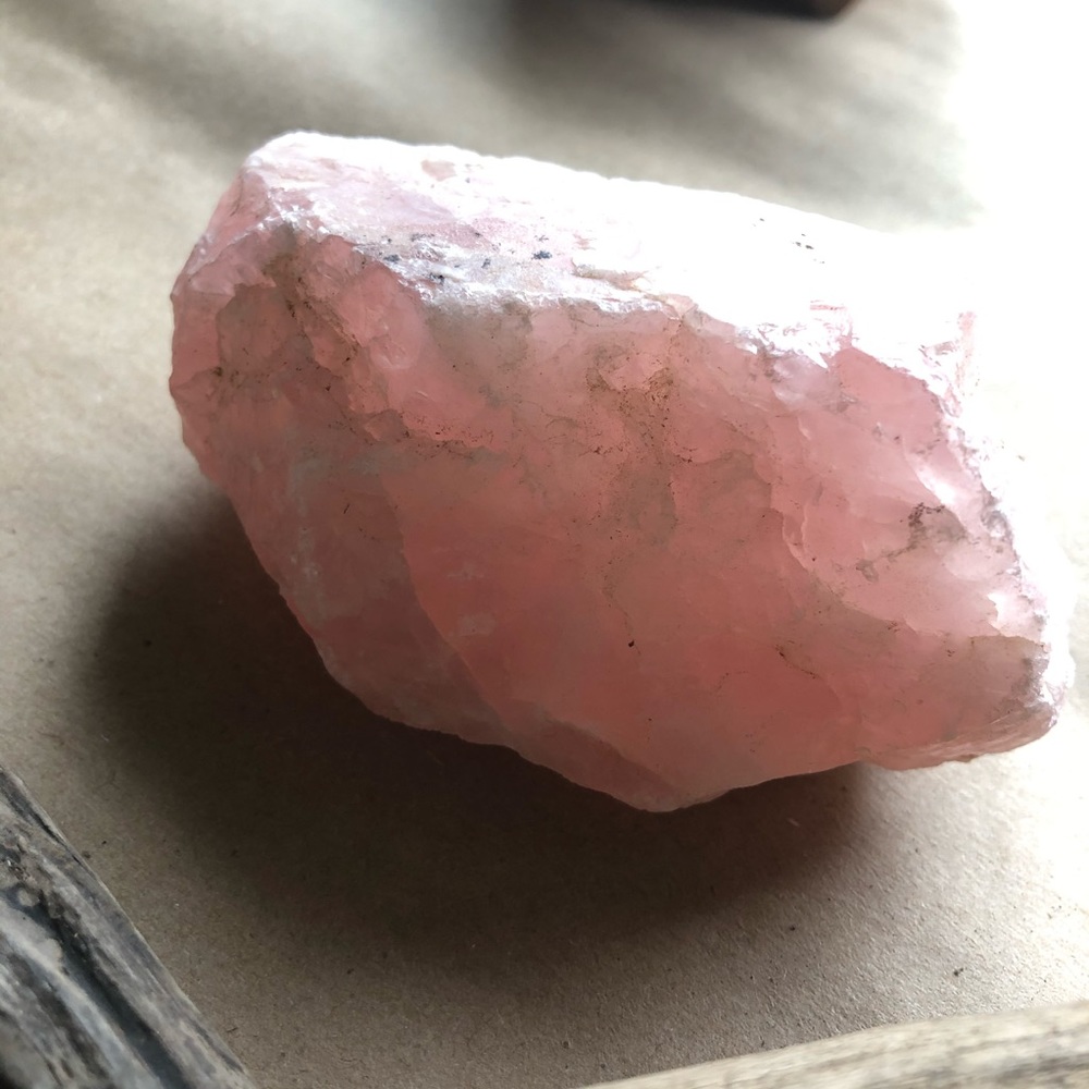 Rose Quartz Crystal Pink Bohemian Rose